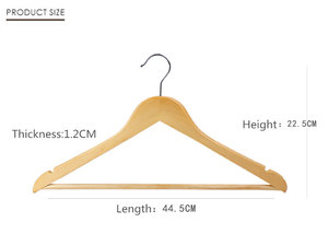 <span class=keywords><strong>Cintre</strong></span> pliant en bois pour adultes en gros et au détail avec logo - Product Image 6