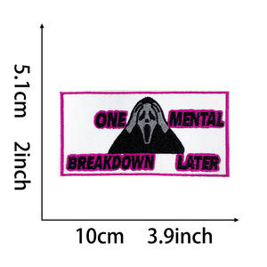 Nuevo parche bordado termoadhesivo ecológico con eslogan americano aleatorio 'MI CUERPO MI DECISIÓN' para abrigos, sombreros y lona para exteriores - Product Image 3