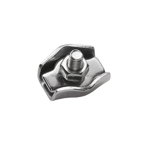 Usine de matériel acier inoxydable de qualité Marine 304 3mm double pince de câble pince de câble métallique - Product Image 6
