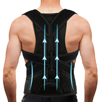 Orthèse médicale ajustable en néoprène/nylon, correcteur de posture, soutien dorsal