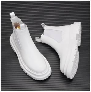 <span class=keywords><strong>2025</strong></span>年新作メンズハイカット厚底高さ増加ファッショントレンドショートブーツカジュアルアウトドアバイクシングルシューズ - Product Image 6