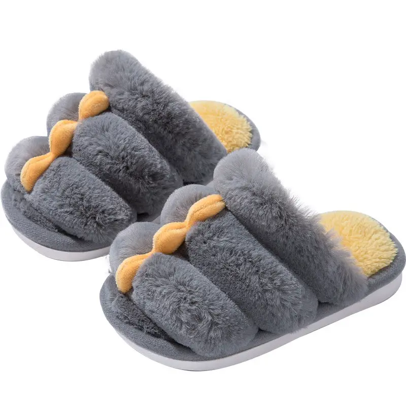 Pantofole in cotone per bambini New Winter Boys Girls Cute peluche pantofole Toddler Baby Home Indoor Shoes pantofole pelose per bambini