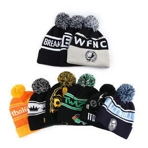 Bsci หมวกบีนนี่แจ็คการ์ดใส่ได้ทั้งชายและหญิงผลิตจากโรงงานผลิตอะคริลิคให้ความอบอุ่นในฤดูหนาว - Product Image 2