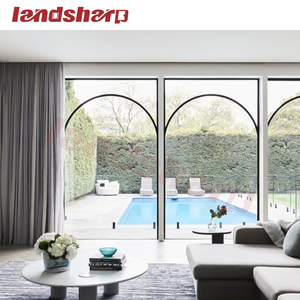 หน้าต่างและประตูบานเฟรนช์แบบ Landsharp กระจกโค้ง ประตูบานเฟรนช์อะลูมิเนียม ป้องกันความร้อน ฉนวนกันความร้อน หน้าต่างสั่งทำพิเศษ - Product Image 2