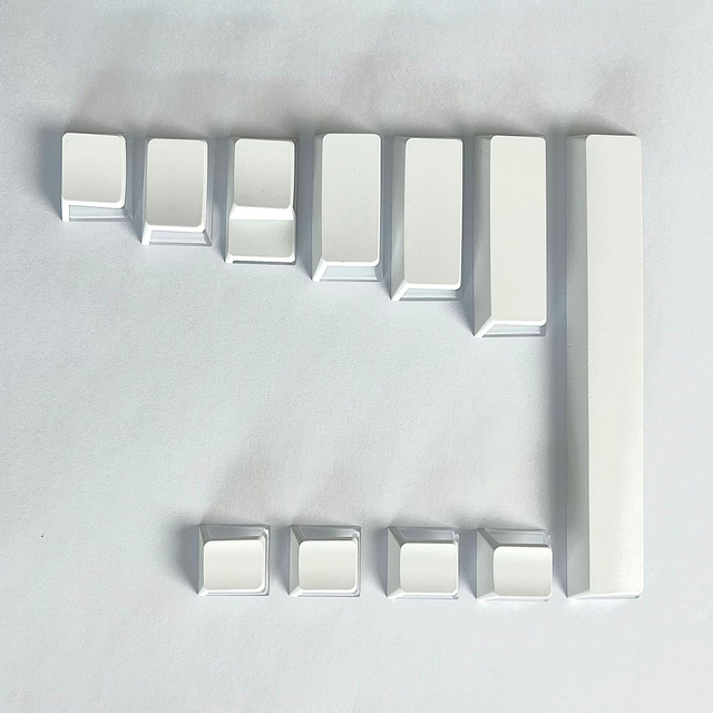Custom Keyboard Dye Sublimation 3 Side Through Light Cherry Profile PBT Blank Keycap Sets