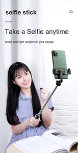 Flessibile S03 Selfie Stick 3 in 1 <span class=keywords><strong>Mini</strong></span> treppiede monopiede portatile estensibile con supporto per Selfie remoto per telefoni cellulari - Product Image 6