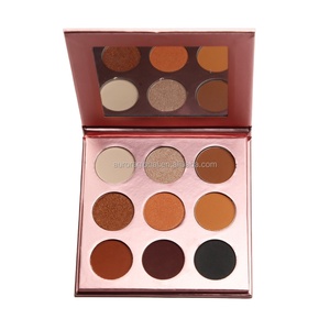 Wholesale No Logo High Pigment <strong>Eyeshadow</strong> <strong>Palette</strong> Luxury Rose <strong>Gold</strong> Paper <strong>Palette</strong> - Product Image 1
