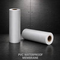 Membrane de toiture en PVC soudée à chaud, feuille simple avec bord renforcé pour structures métalliques et toitures d'entrepôts