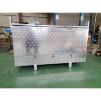 Boîtes à outils en aluminium multi-tiroirs, boîtes à outils robustes et étanches en argent, personnalisées en usine, pour camionnettes