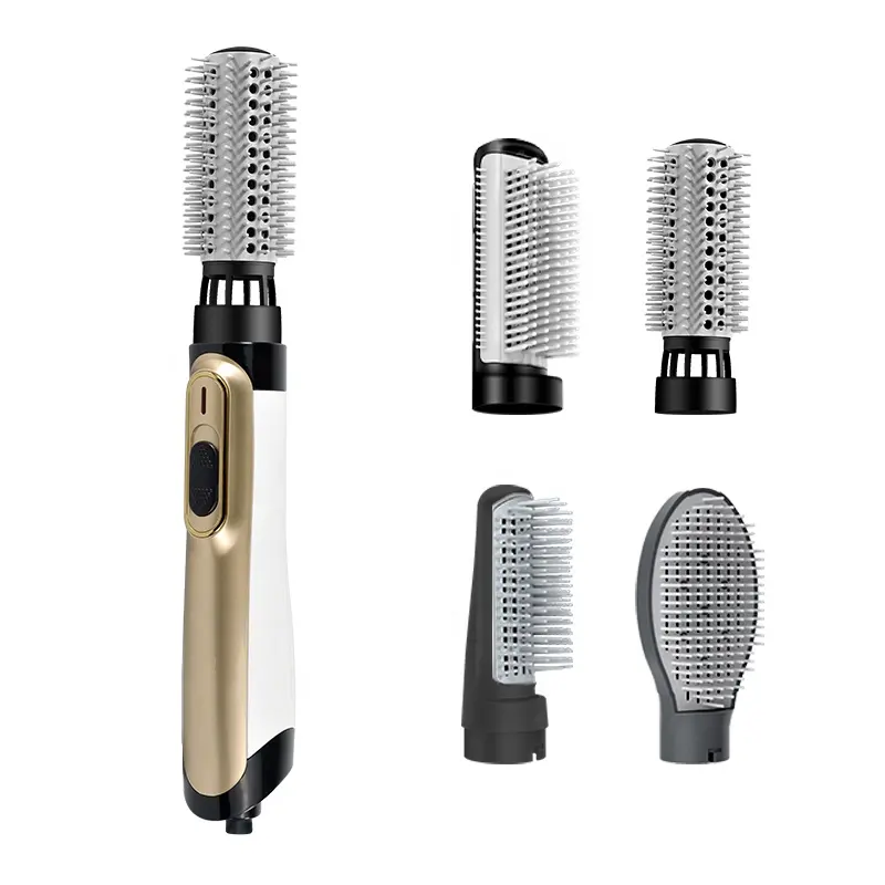 Multifunction Interchangeable Anti Frizz Hot Comb Electric Hair Dryer Brush Hair Styling Tools Hair Straightener Brush
