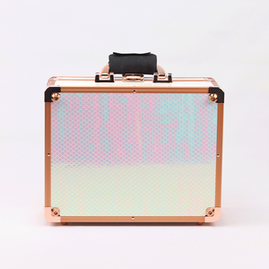 Estuche de tocador de <span class=keywords><strong>maquillaje</strong></span> personalizado, caja dura de belleza con luces integradas, espejo completo, proveedor al por mayor, novedad de 2023 - Product Image 2