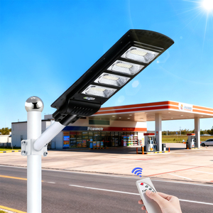 ไฟถนนโซลาร์เซลล์ LED ออลอินวัน 600W สว่างพิเศษ IP65 สำหรับภายนอกอาคาร พร้อมเซ็นเซอร์และรีโมทคอนโทรล สำหรับถนน รับประกัน 3 ปี - Product Image 2
