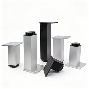 Roulettes de nivellement robustes, roulettes réglables avec patin en caoutchouc, roulettes pivotantes de nivellement pour machines, équipements, supports - Product Image 5