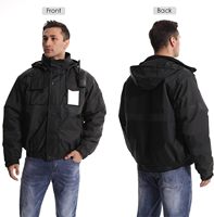 Veste de travail de sécurité pour hommes européens, bleue, doublée, avec logo personnalisé, classe 3 ANSI, réfléchissante, pour l'hiver, pantalon de travail pour équipe