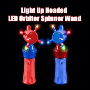 New Plastic Flashing Spinning Wand Led Novelty Toy Gift for Kids Halloween <b>Christmas</b> Birthday Wedding Valentine's Day New Year - Product Image 3