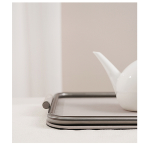Moderne Minimalistische Luxe Beige Metalen Lederen Opbergbak Voorbeeldkamer Woonkamertafel Zachte Decoratie Item Accessoire - Product Image 6