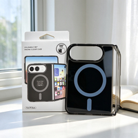 Nouveauté Coque de téléphone portable magnétique en acrylique coloré pour Iphone Duo 180 °   Housse intégrée pliable avec boîte d'emballage