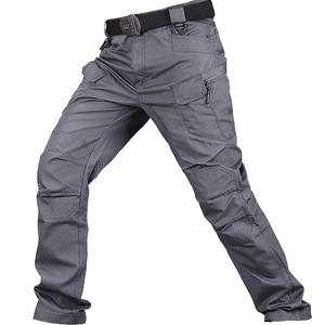 Pantalones deportivos informales de verano para hombre, cintura alta, ajuste holgado, cordón, cien estilos, Material de poliéster de seda helada, drapeado recto - Product Image 1