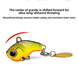 Esca Artificiale Doudou Little Whirlwind in Acciaio Inox a Lunga Gittata, Esca Rigida con Paillettes per Pesca a <span class=keywords><strong>Spinning</strong></span> - Product Image 3