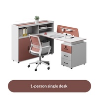 Bureau de travail moderne et minimaliste en PVC pour employés