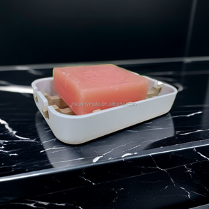 Support de <span class=keywords><strong>Savon</strong></span> en Bois de Bambou <span class=keywords><strong>Noir</strong></span> Réutilisable à Conception Personnalisée, Boîte de Voyage Auto-drainante avec Plateau pour <span class=keywords><strong>Savon</strong></span> Fait Maison - Product Image 4