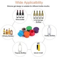 Bouchons de bière personnalisés de qualité alimentaire couvercles de bouteilles de vin étanches accessoires de vin cadeau couvercle de bouteille réutilisable bouchon de vin en silicone