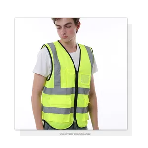 Отличное качество Летний светоотражающий жилет безопасности индивидуальный Логотип защитная одежда