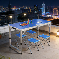 Table de pique-nique pliable portable de 6 pieds pour événements et locations – Banc de jardin pliable