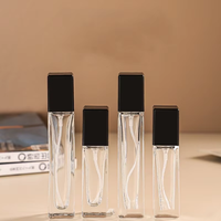 Flacon de parfum en verre simple de 5 ml et 10 ml, distributeur cosmétique, flacon pulvérisateur, flacon pressé, échantillon
