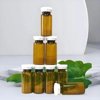 Botella de Vidrio Personalizada Resistente a la Corrosión por Ácidos y Álcalis, Vial de Vidrio Transparente de 3 ml, 5 ml, 10 ml con Tapa de Aluminio