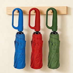 Parapluie transparent imperméable de style américain, entièrement automatique, en forme de bouteille de vin, pour femmes et pour la modestie - Product Image 5