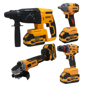 Sadis <span class=keywords><strong>20V</strong></span> không dây không chổi than tác động điều khiển 21V với 2 cái 4.0Ah pin và sạc điện khoan <span class=keywords><strong>kit</strong></span> công cụ - Product Image 2