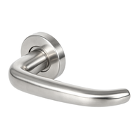 Fournisseur en gros de quincaillerie pour portes intérieures, poignée de porte en forme de U incurvée, acier inoxydable 304, poignée de porte résidentielle pour villa