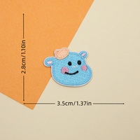 Patchs brodés d'animaux mignons, thermocollants ou à coudre, adaptés aux accessoires vestimentaires DIY tels que vêtements, sacs et chapeaux