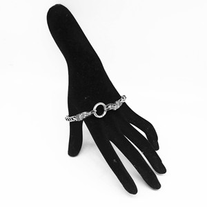 Yunnique Pulsera de plata tibetana con diseño de animal del zodíaco, cadena con diseño de buey, regalo de joyería unisex - Product Image 3