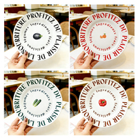 Assiette à dîner en porcelaine de style anglais avec lettres personnalisées en gros, assiette à dessert, assiette à pâtes en céramique pour la maison