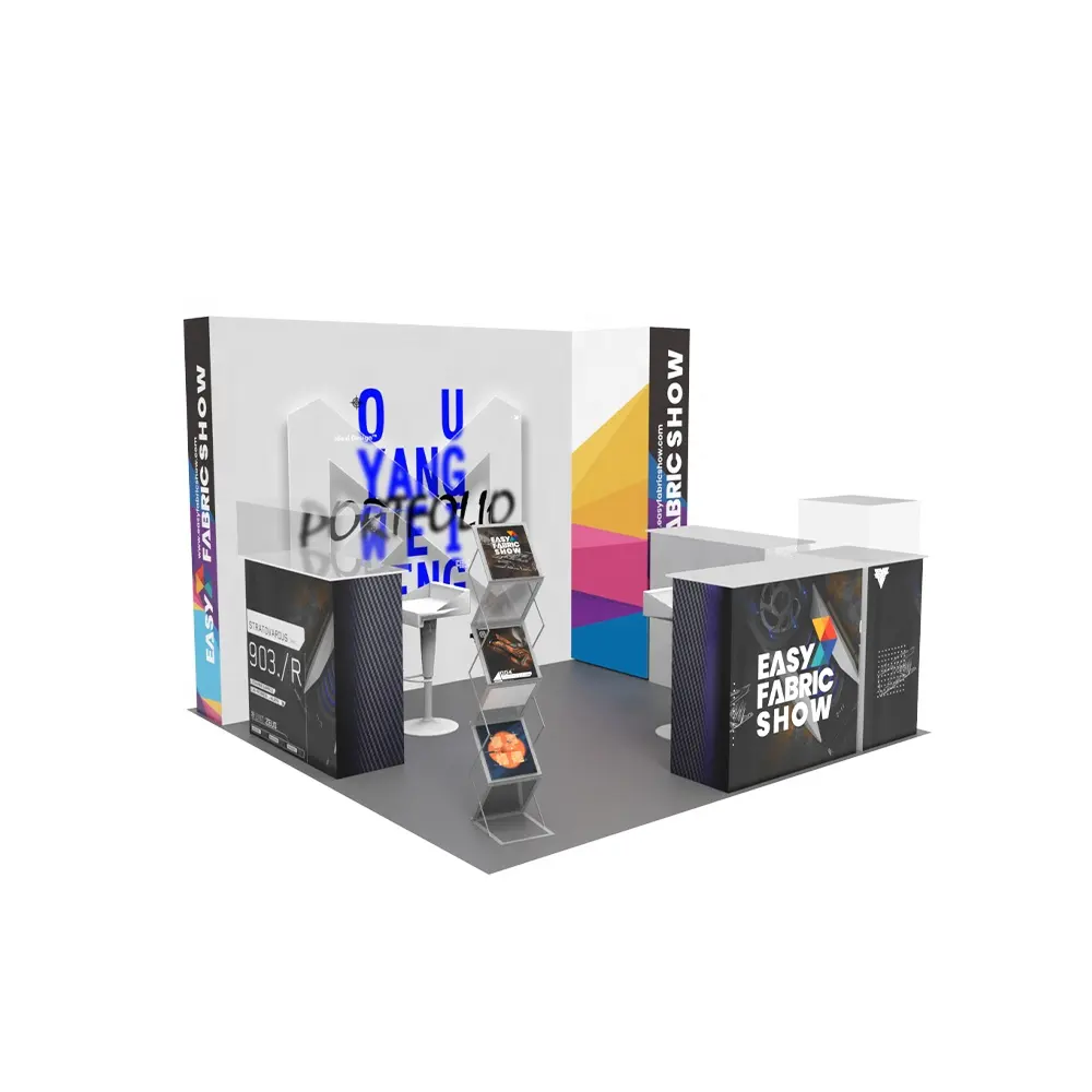 Customized 10*10ft SEG trade show booth aluminum tube stand trade show exhibition booth equipment