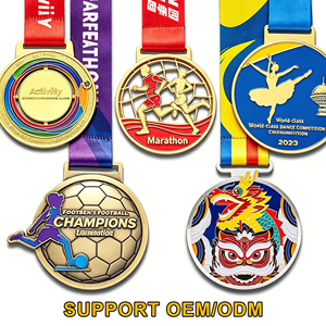 Medallas 3D de Esmalte Personalizadas por el Fabricante, Medallas de Maratón de 5 km y 10 km, Ciclismo, Fútbol y Atletismo, Medallas de Metal para Deportes de Baile - Product Image 1