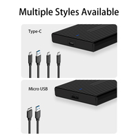 Contenitore per disco rigido SATA da 2.5 pollici di alta qualità interfaccia USB3.0 supporta 4TB 5Gbps custodia per disco rigido Mobile di trasmissione
