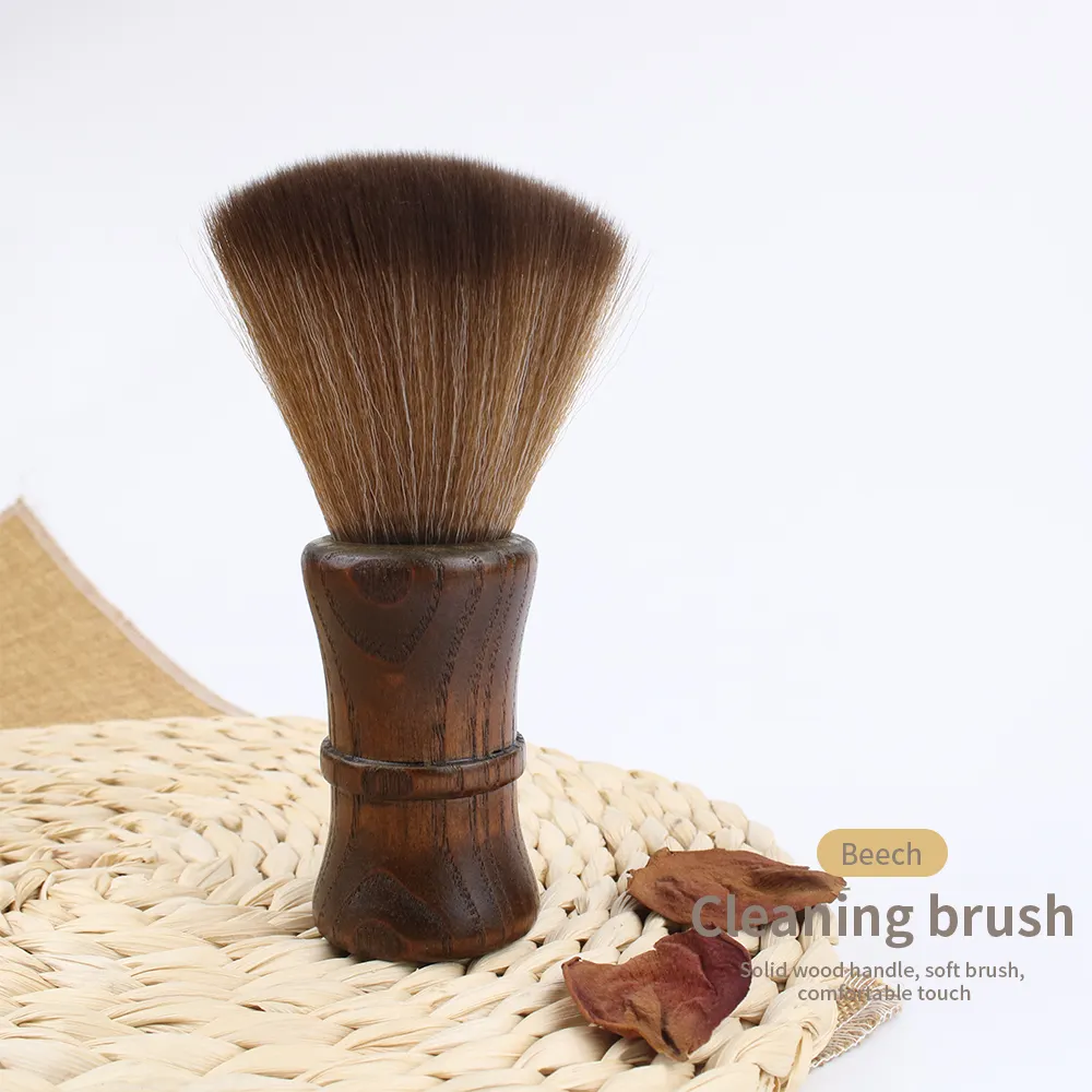 Fabricant de brosses à cheveux Brosse de nettoyage professionnelle Manche en bois massif Brosse douce Toucher confortable Époussetage des cheveux brisés