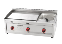 Equipo de Cocina Comercial, Planchas y Freidoras Industriales de Acero Inoxidable a Gas para Pollo Frito, Puestos de Comida Callejera, 6 Unidades