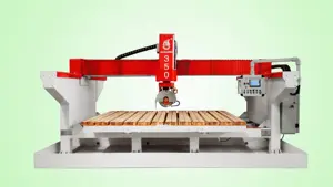 HUALONG Machinery 1 Piece Monoblock Bridge Saw Granite Marble Sintered Stone Tile Porcelain Cutting Machine