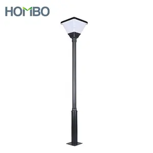 HOMBO 높은 루멘 현대 방수 IP65 장식 풍경 조명 극 태양 광 정원 램프