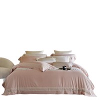 Ensemble de literie de luxe pour la maison, 4 pièces, ensembles de literie colorés, sur mesure, taille Queen King, ensemble de literie en satin de luxe, dentelle à volants