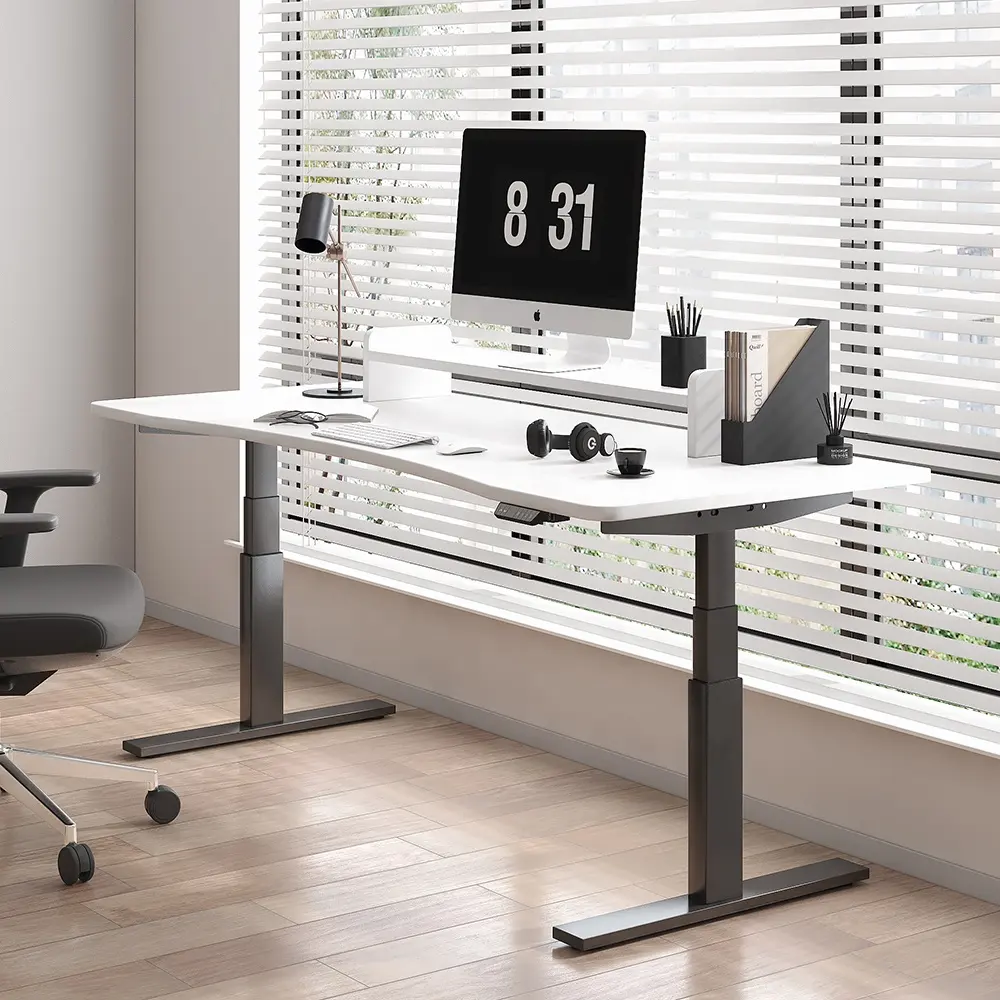 Top bán văn phòng thường vụ thông minh Ergonomic bàn cơ sở nâng bảng nghiên cứu Bàn máy tính bàn có thể được nâng lên hoặc hạ xuống