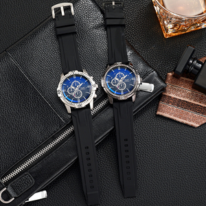 <span class=keywords><strong>Orologio</strong></span> al Quarzo <span class=keywords><strong>Sportivo</strong></span> da Uomo alla Moda, Classico con Cinturino in Silicone <span class=keywords><strong>Nero</strong></span> - Product Image 3
