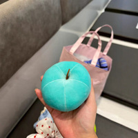 Peluche anti-stress mignonne en forme de pomme, poupée de table apaisante, cadeau d'anniversaire pour meilleurs amis et couples, pendentif poire 520, coton PP