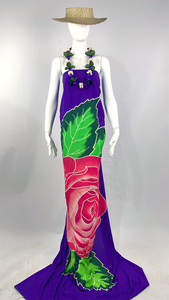 Hawaiian Tropical Rayon Rose Floral Sarong Dress Beach Swim Cover-Up Pareo Wrap <span class=keywords><strong>Chic</strong></span> Bikinis & Beachwear - Product Image 4
