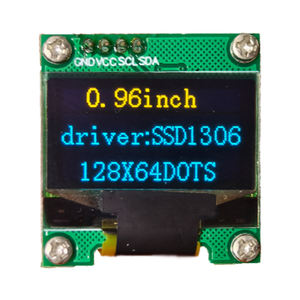 หน้าจอ TONWELL แบบกำหนดเอง 128x64 PM-OLED ขนาดเล็ก 0.96 นิ้ว โมโนโครม/สองสี เหลือง-น้ำเงิน โมดูลแสดงผล อินเทอร์เฟซ SPI ชิปควบคุม <span class=keywords><strong>SSD1306</strong></span> - Product Image 2