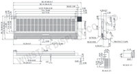 Module d'affichage LCD COG 16x2 WO1602B Instrument industriel
